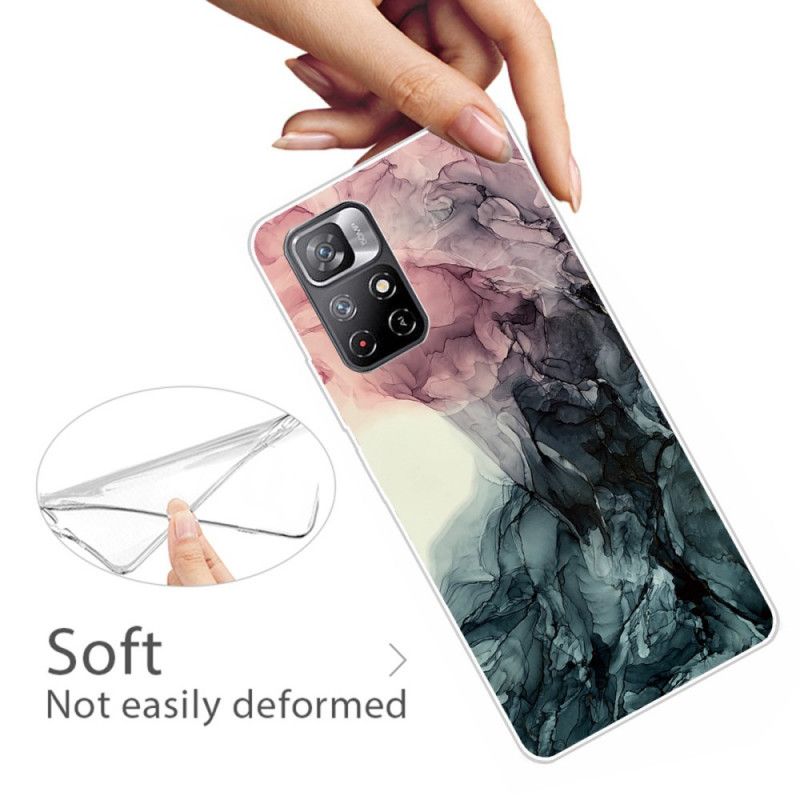 Cover Xiaomi Redmi Note 11 / Poco M4 Pro 5g Farvet Marmor