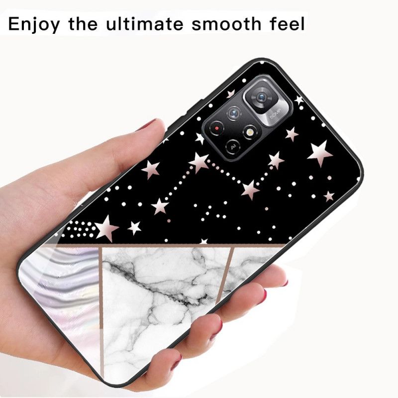 Cover Xiaomi Redmi Note 11 / Poco M4 Pro 5g Hærdet Marmorgeometri