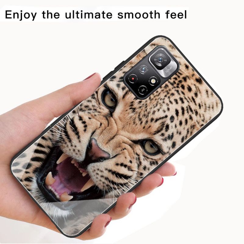 Cover Xiaomi Redmi Note 11 / Poco M4 Pro 5g Leopard Hærdet Glas