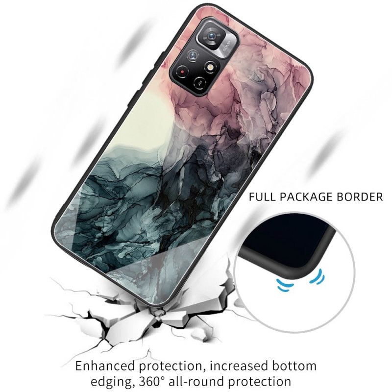 Cover Xiaomi Redmi Note 11 / Poco M4 Pro 5g Marmor Hærdet Glas