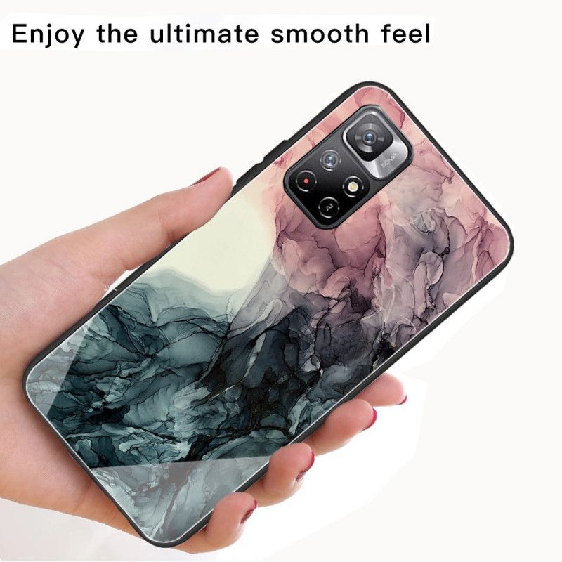 Cover Xiaomi Redmi Note 11 / Poco M4 Pro 5g Marmor Hærdet Glas