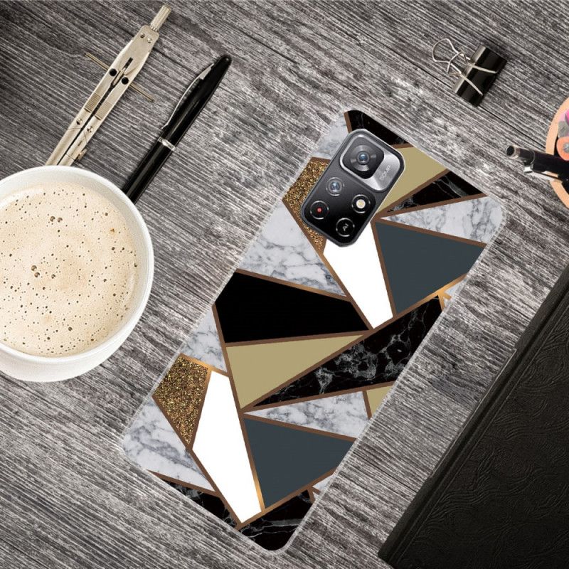 Cover Xiaomi Redmi Note 11 / Poco M4 Pro 5g Marmorgeometri