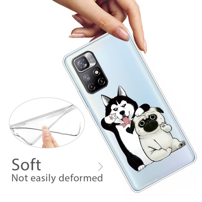 Cover Xiaomi Redmi Note 11 / Poco M4 Pro 5g Sjove Hunde