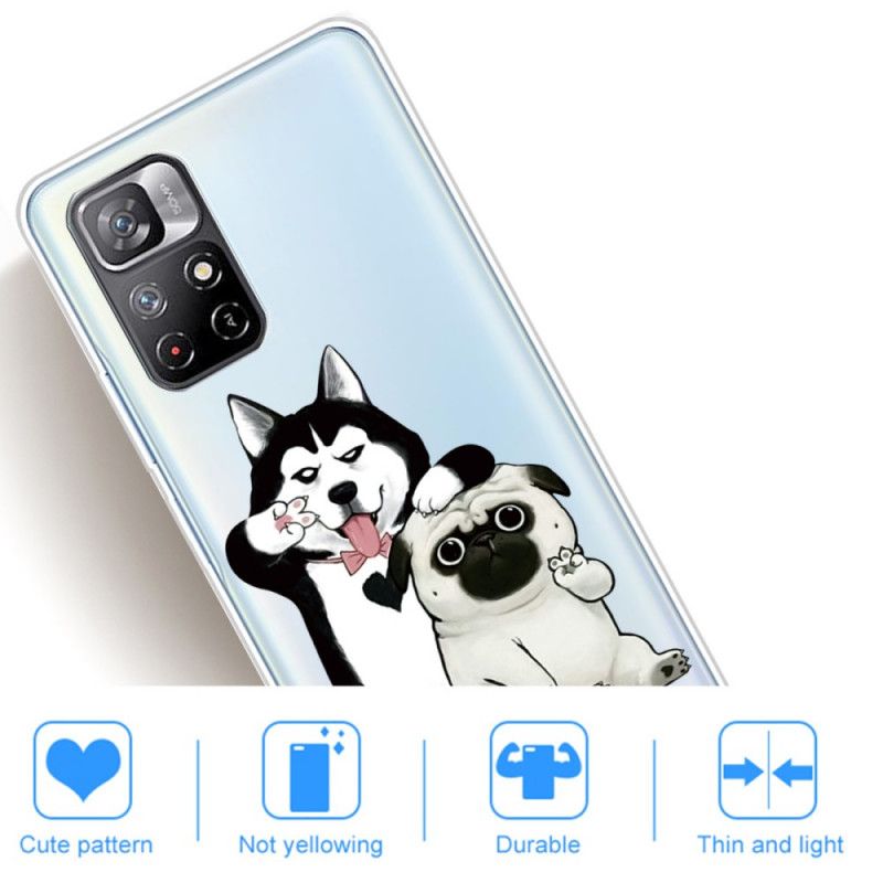 Cover Xiaomi Redmi Note 11 / Poco M4 Pro 5g Sjove Hunde