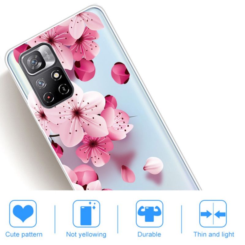 Cover Xiaomi Redmi Note 11 / Poco M4 Pro 5g Telefon Etui Blomster