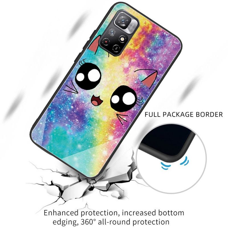 Cover Xiaomi Redmi Note 11 / Poco M4 Pro 5g Telefon Etui Hærdet Glas Kat