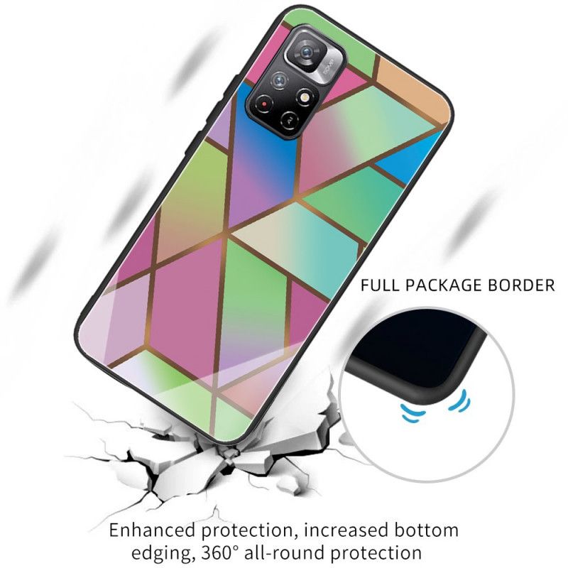 Cover Xiaomi Redmi Note 11 / Poco M4 Pro 5g Telefon Etui Marmordesign Af Hærdet Glas