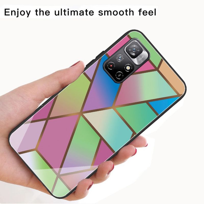 Cover Xiaomi Redmi Note 11 / Poco M4 Pro 5g Telefon Etui Marmordesign Af Hærdet Glas