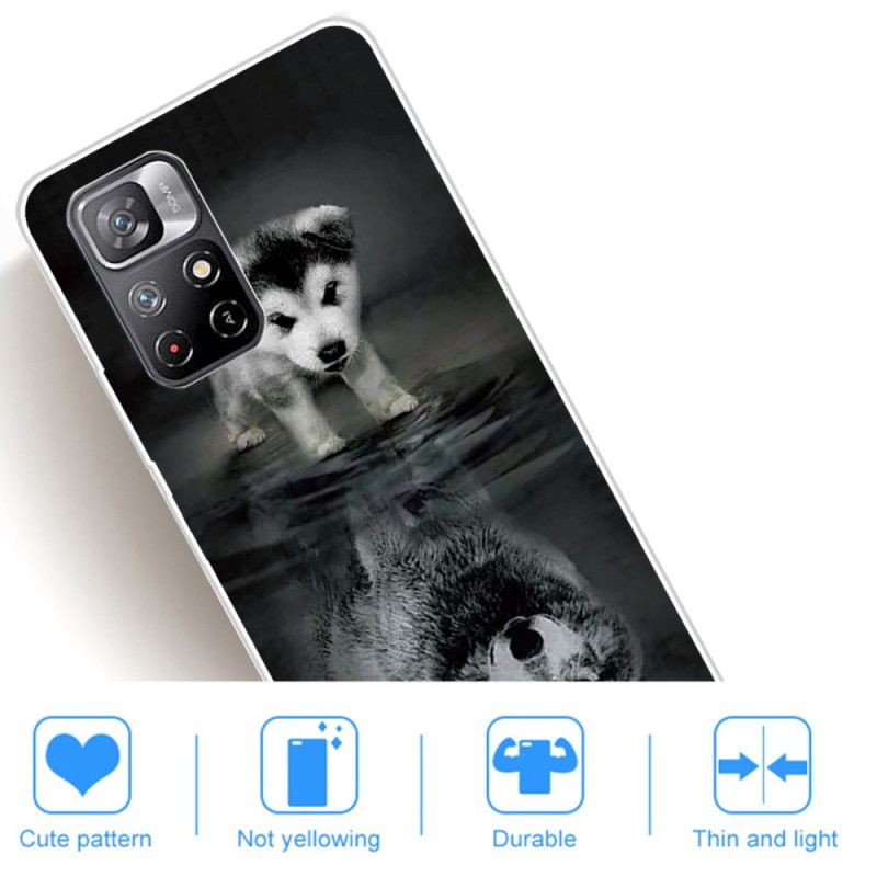 Cover Xiaomi Redmi Note 11 / Poco M4 Pro 5g Telefon Etui Puppy Dream