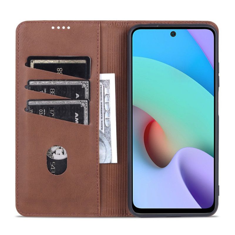 Flip Cover Til Xiaomi Redmi Note 11 / Poco M4 Pro 5g Azns Læderstil