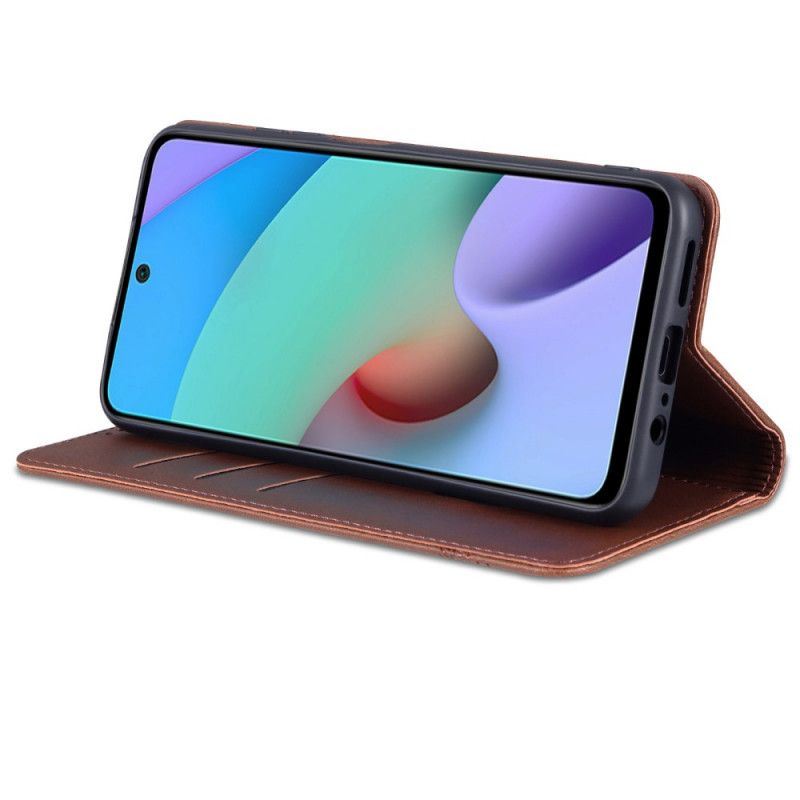 Flip Cover Til Xiaomi Redmi Note 11 / Poco M4 Pro 5g Azns Læderstil