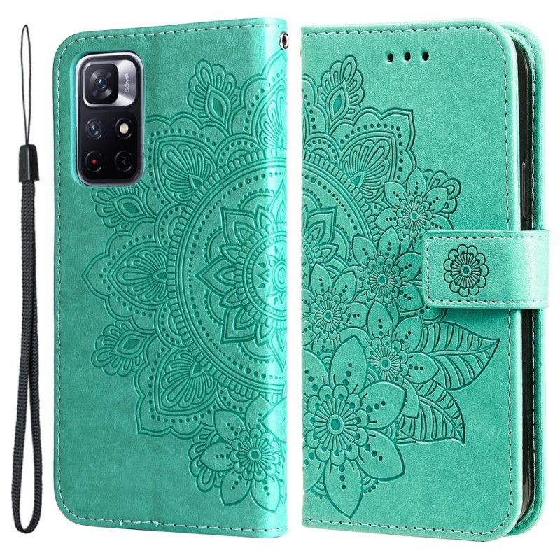 Flip Cover Til Xiaomi Redmi Note 11 / Poco M4 Pro 5g Blomstermandala