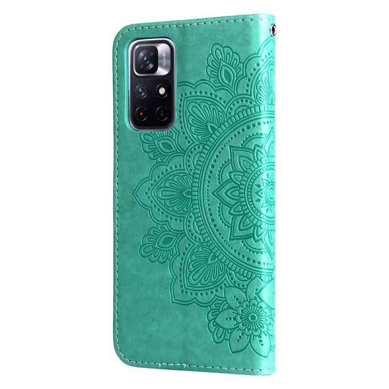 Flip Cover Til Xiaomi Redmi Note 11 / Poco M4 Pro 5g Blomstermandala