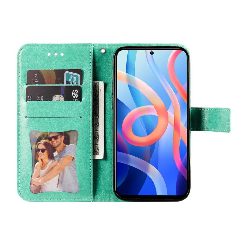 Flip Cover Til Xiaomi Redmi Note 11 / Poco M4 Pro 5g Blomstermandala