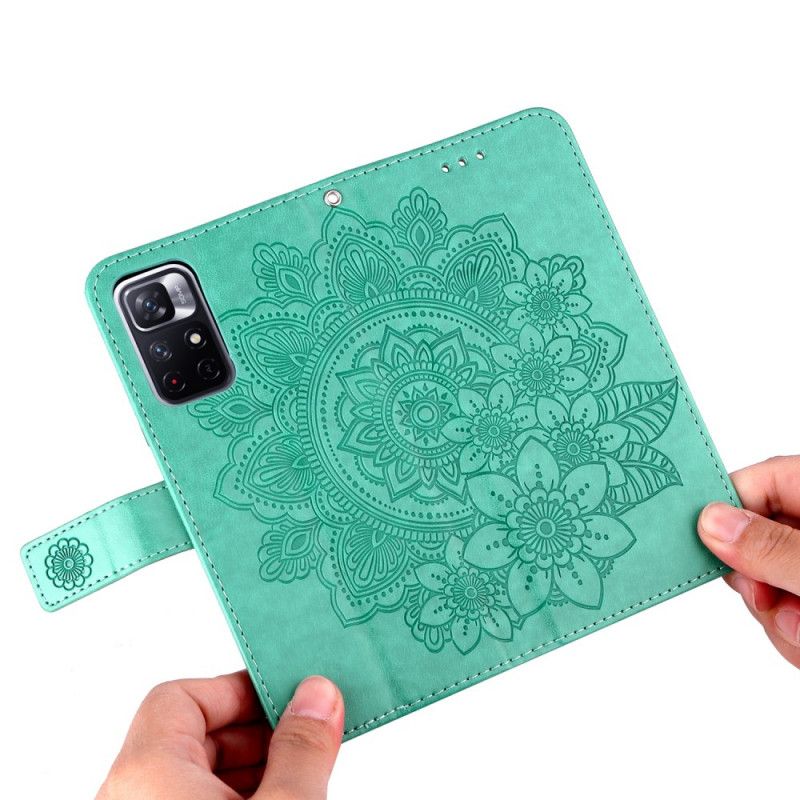 Flip Cover Til Xiaomi Redmi Note 11 / Poco M4 Pro 5g Blomstermandala