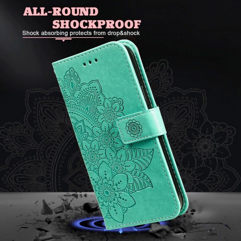 Flip Cover Til Xiaomi Redmi Note 11 / Poco M4 Pro 5g Blomstermandala