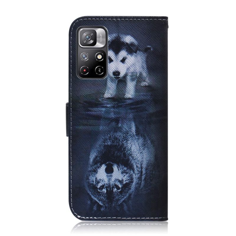 Flip Cover Til Xiaomi Redmi Note 11 / Poco M4 Pro 5g Ernesto The Wolf