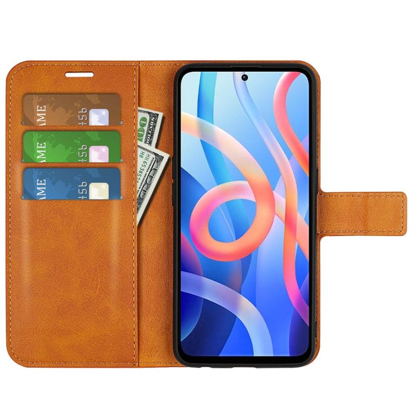 Flip Cover Til Xiaomi Redmi Note 11 / Poco M4 Pro 5g Kunstlæder Design Plus