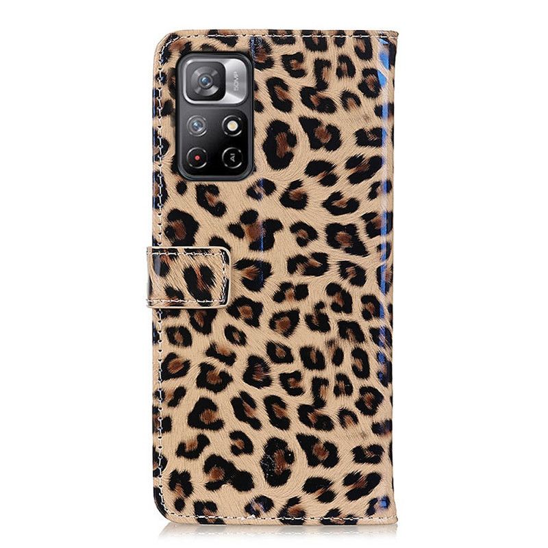 Flip Cover Til Xiaomi Redmi Note 11 / Poco M4 Pro 5g Leopard