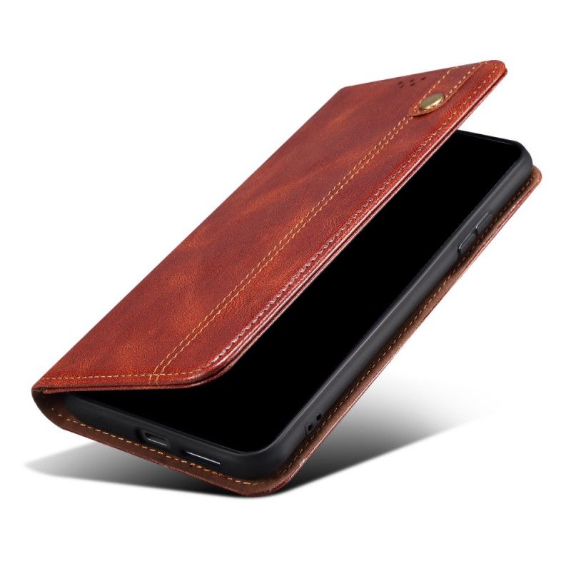 Flip Cover Til Xiaomi Redmi Note 11 / Poco M4 Pro 5g Vokset Kunstlæder