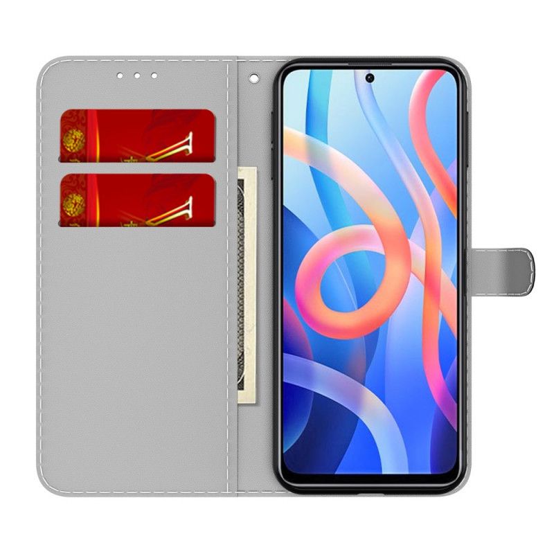 Flip Cover Xiaomi Redmi Note 11 / Poco M4 Pro 5g Abstrakt Mønster