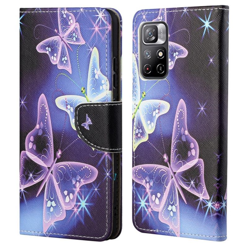 Flip Cover Xiaomi Redmi Note 11 / Poco M4 Pro 5g Butterflies Design