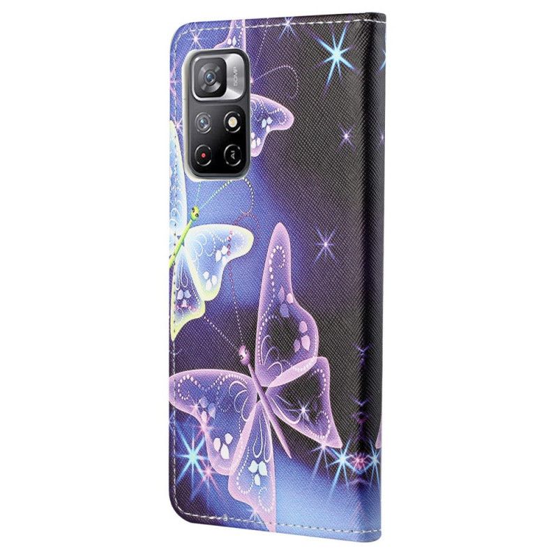 Flip Cover Xiaomi Redmi Note 11 / Poco M4 Pro 5g Butterflies Design