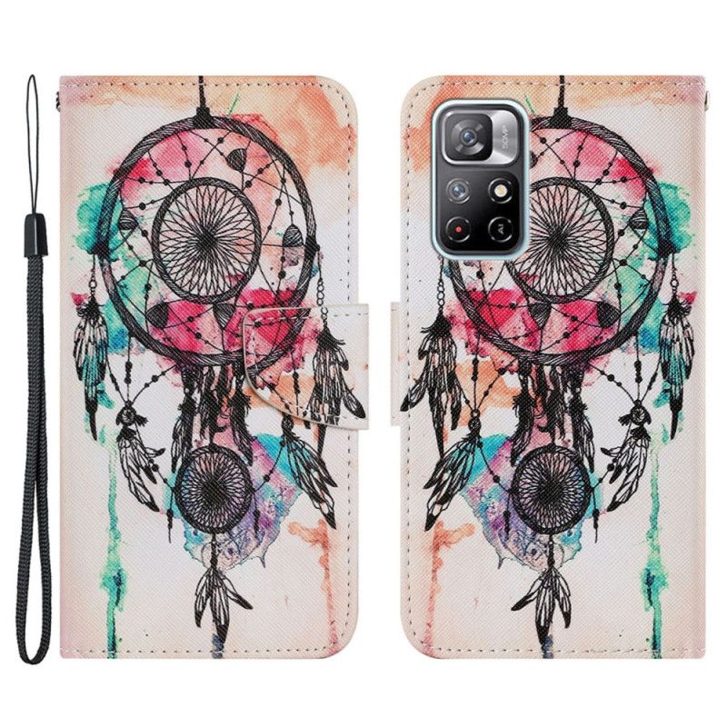 Flip Cover Xiaomi Redmi Note 11 / Poco M4 Pro 5g Dream Catcher Aquarel