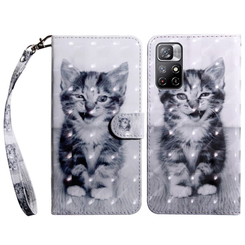 Flip Cover Xiaomi Redmi Note 11 / Poco M4 Pro 5g Ignace Le Chaton