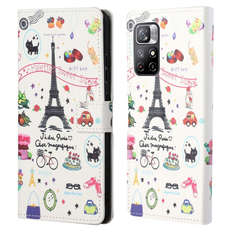 Flip Cover Xiaomi Redmi Note 11 / Poco M4 Pro 5g Jeg Elsker Paris