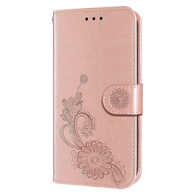 Flip Cover Xiaomi Redmi Note 11 / Poco M4 Pro 5g Lace And Lotus Strappy