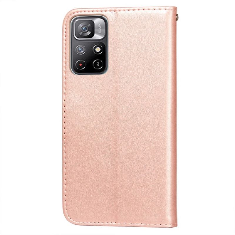 Flip Cover Xiaomi Redmi Note 11 / Poco M4 Pro 5g Lace And Lotus Strappy