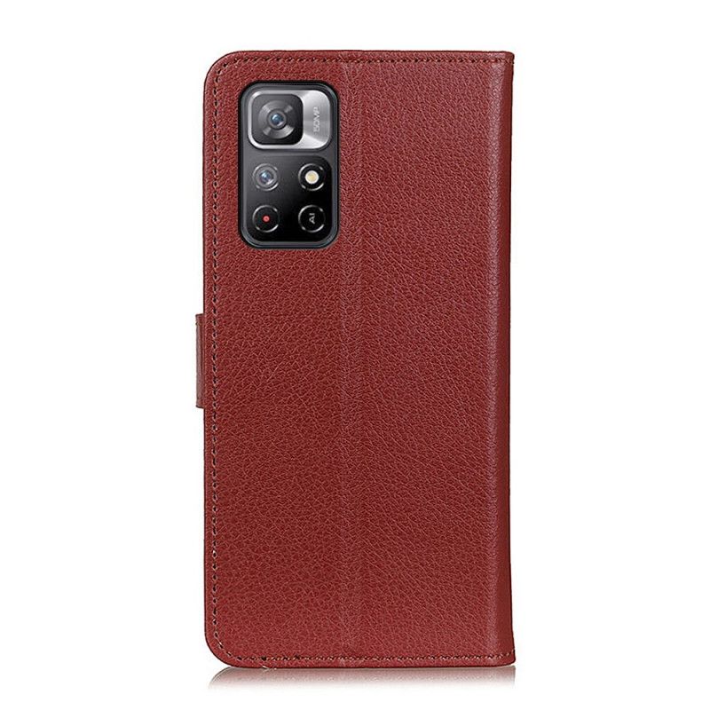 Flip Cover Xiaomi Redmi Note 11 / Poco M4 Pro 5g Premium Litchi-lædereffekt