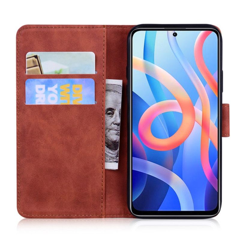 Flip Cover Xiaomi Redmi Note 11 / Poco M4 Pro 5g Skin-touch Butterfly