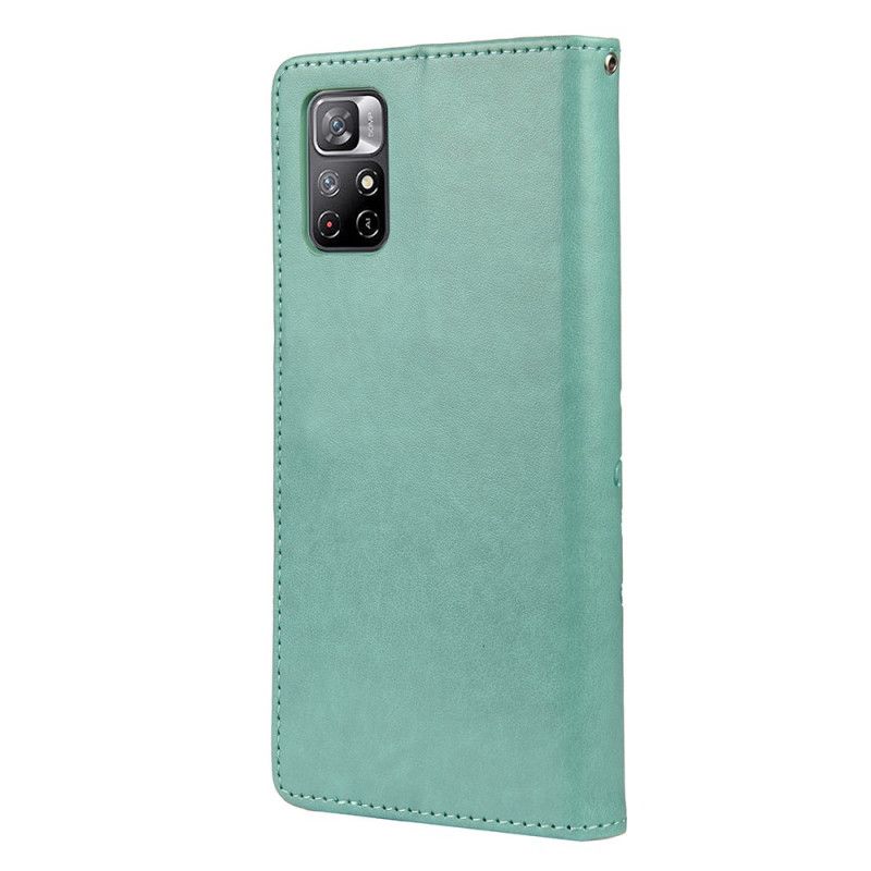 Flip Cover Xiaomi Redmi Note 11 / Poco M4 Pro 5g Sommerfugle Og Blomster