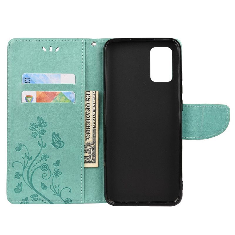 Flip Cover Xiaomi Redmi Note 11 / Poco M4 Pro 5g Sommerfugle Og Blomster