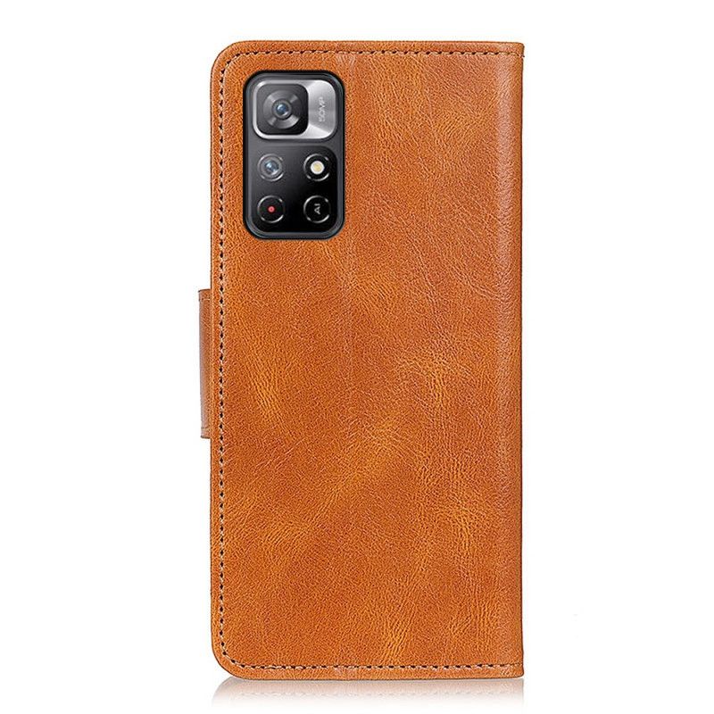 Flip Cover Xiaomi Redmi Note 11 / Poco M4 Pro 5g Split Læder Vendbar Lås