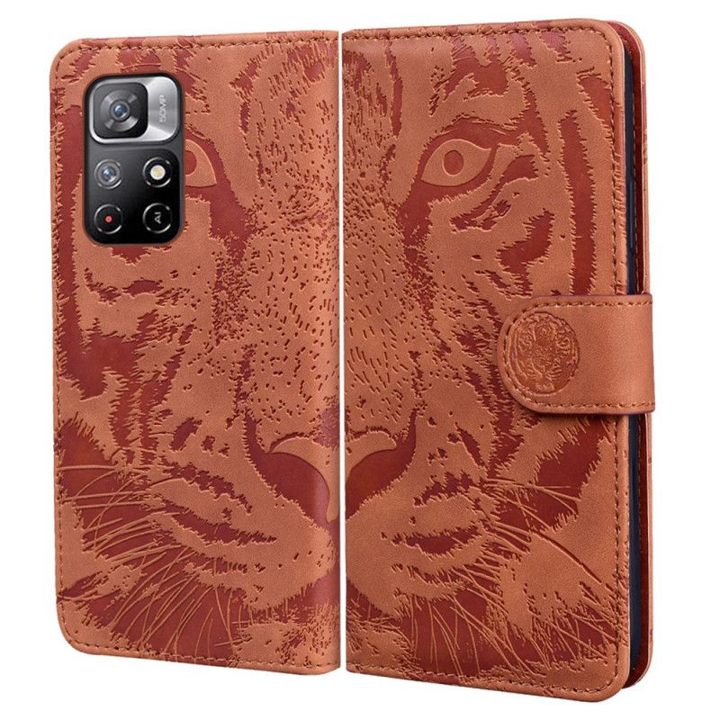 Flip Cover Xiaomi Redmi Note 11 / Poco M4 Pro 5g Tiger Face Print