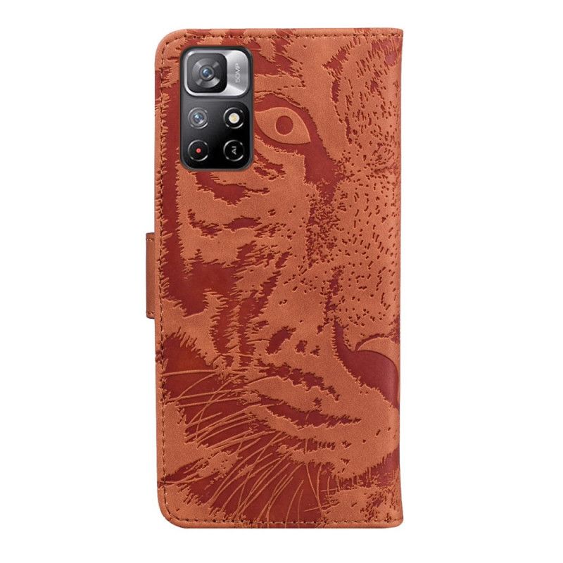 Flip Cover Xiaomi Redmi Note 11 / Poco M4 Pro 5g Tiger Face Print