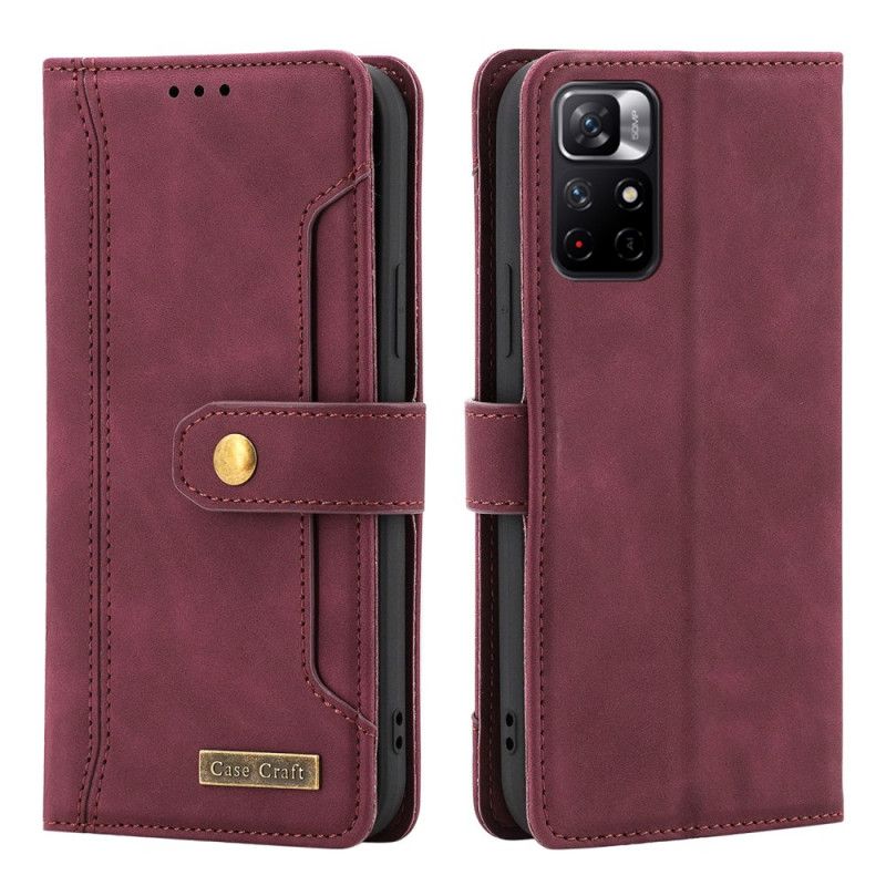 Læder Cover Xiaomi Redmi Note 11 / Poco M4 Pro 5g Med Strap Case Craft