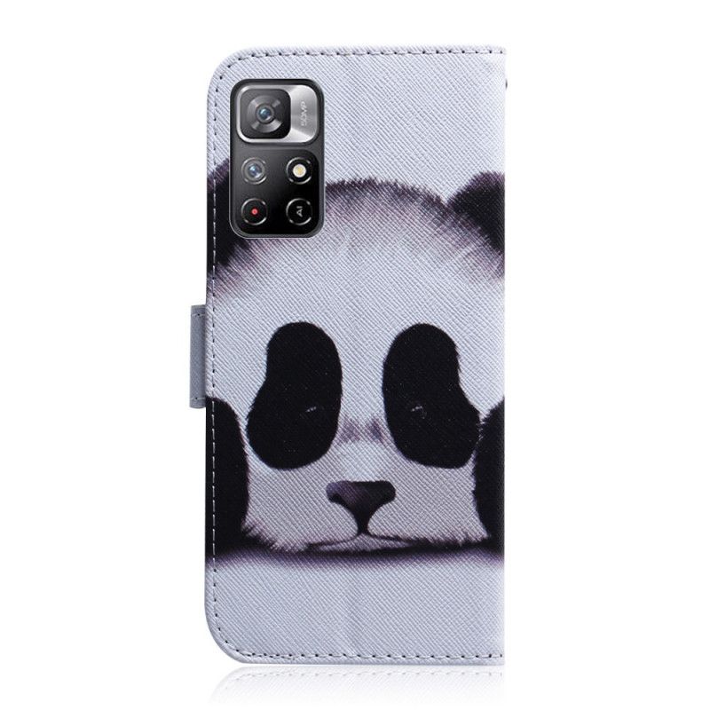 Læder Cover Xiaomi Redmi Note 11 / Poco M4 Pro 5g Panda Face