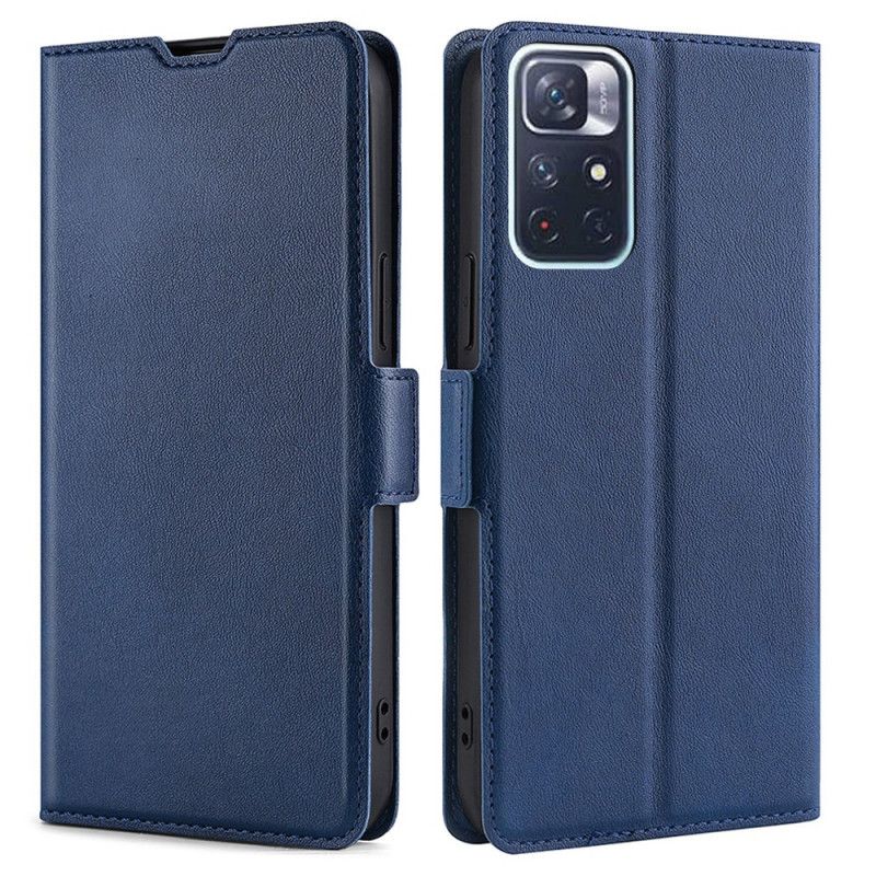 Læder Cover Xiaomi Redmi Note 11 / Poco M4 Pro 5g Telefon Etui Finesse Læderstil