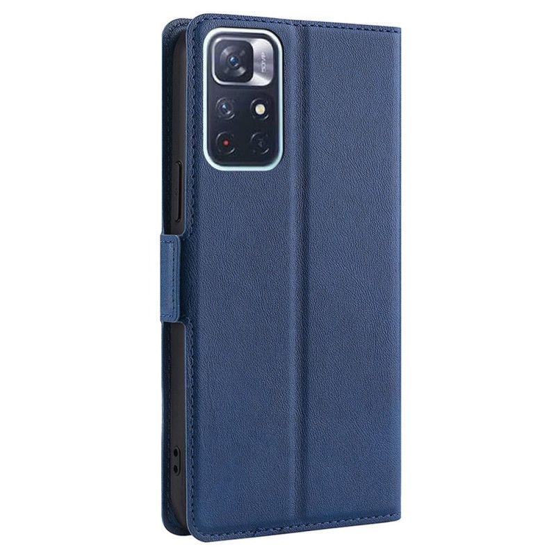 Læder Cover Xiaomi Redmi Note 11 / Poco M4 Pro 5g Telefon Etui Finesse Læderstil