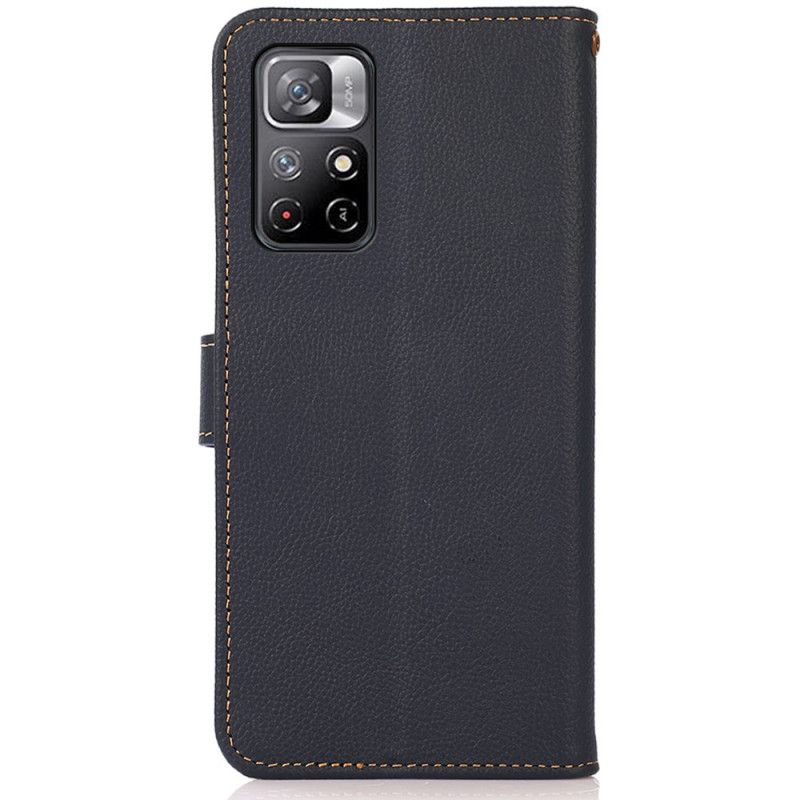 Læder Cover Xiaomi Redmi Note 11 / Poco M4 Pro 5g Telefon Etui Khazneh Læder