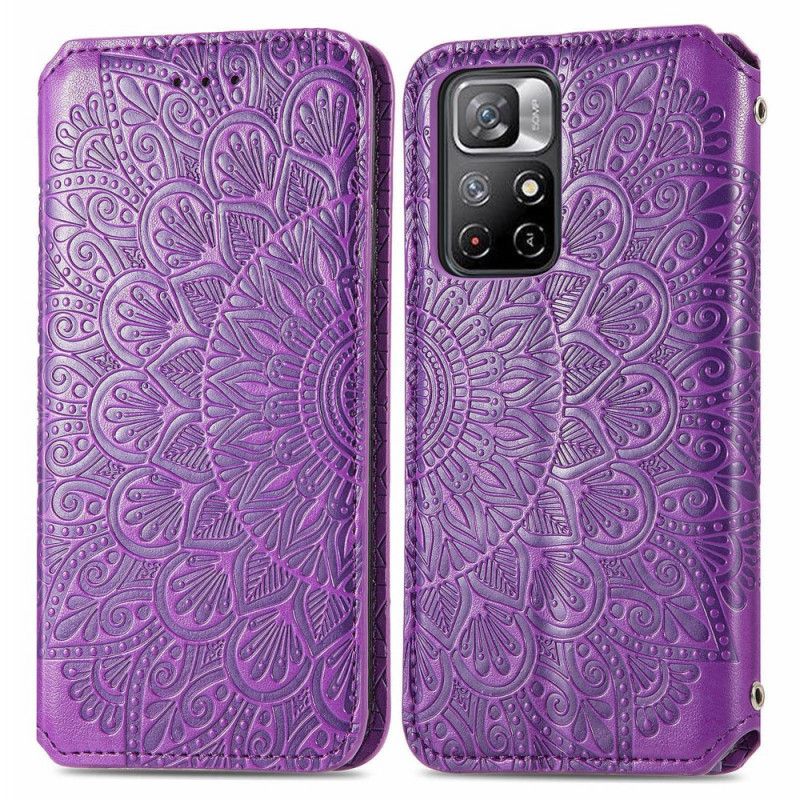 Læder Cover Xiaomi Redmi Note 11 / Poco M4 Pro 5g Telefon Etui Mandala