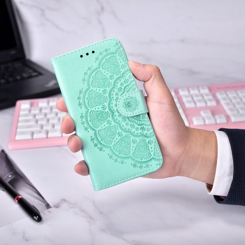 Læder Cover Xiaomi Redmi Note 11 / Poco M4 Pro 5g Telefon Etui Mandala Coral