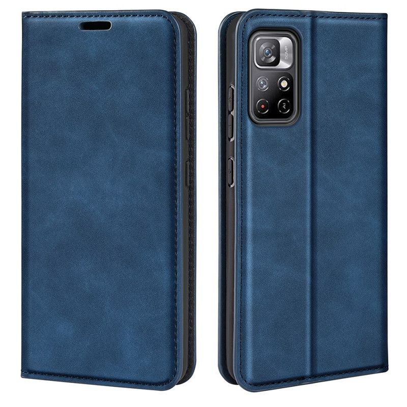 Læder Cover Xiaomi Redmi Note 11 / Poco M4 Pro 5g Telefon Etui Skin-touch