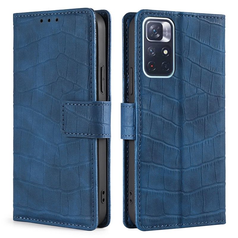 Læder Cover Xiaomi Redmi Note 11 / Poco M4 Pro 5g Telefon Etui Skin-touch Krokodille