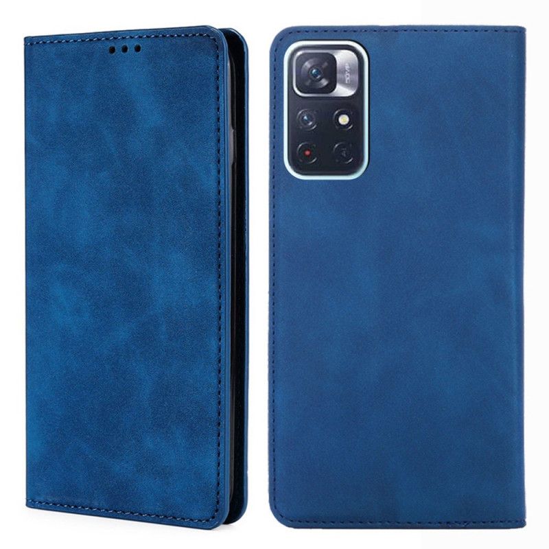 Læder Cover Xiaomi Redmi Note 11 / Poco M4 Pro 5g Telefon Etui Skin-touch Lædereffekt