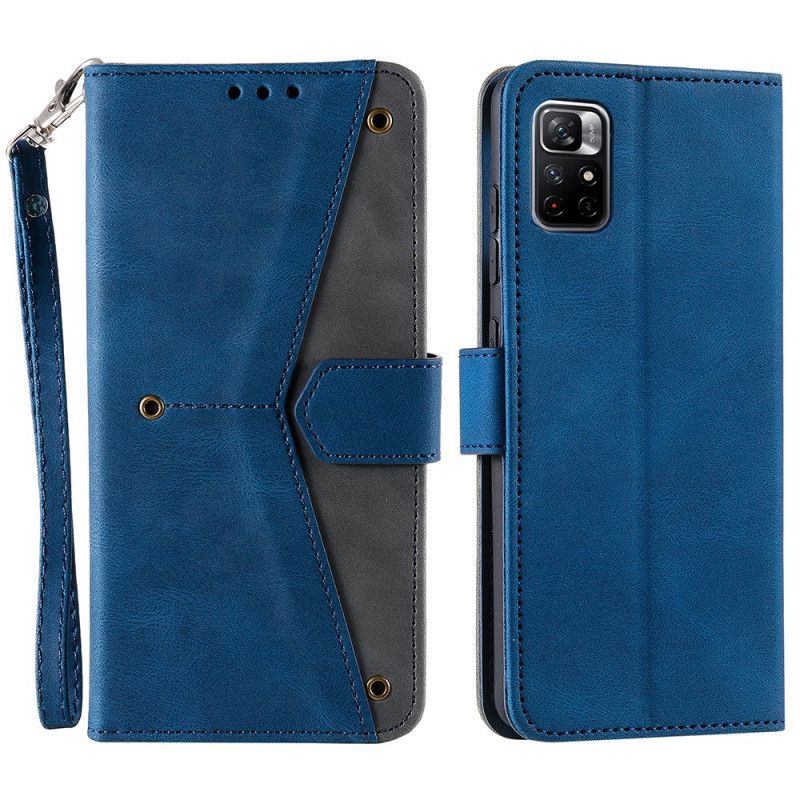 Læder Cover Xiaomi Redmi Note 11 / Poco M4 Pro 5g Telefon Etui Skin-touch-sømme